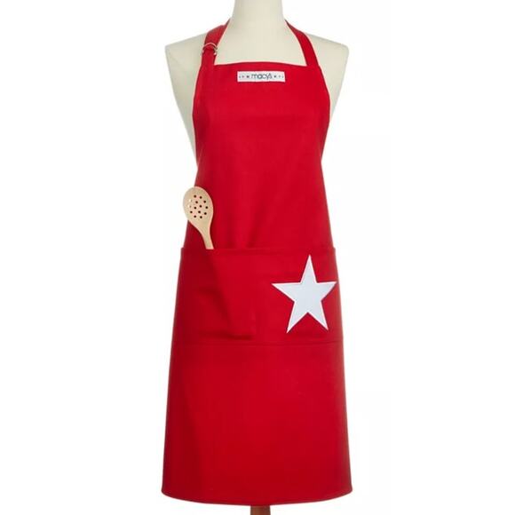 Macy's Classic Red Star Apron, Created for Macy's - Picture 1 of 3